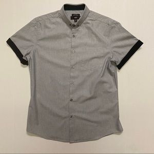 Mossimo Grey Button Down Shirt
